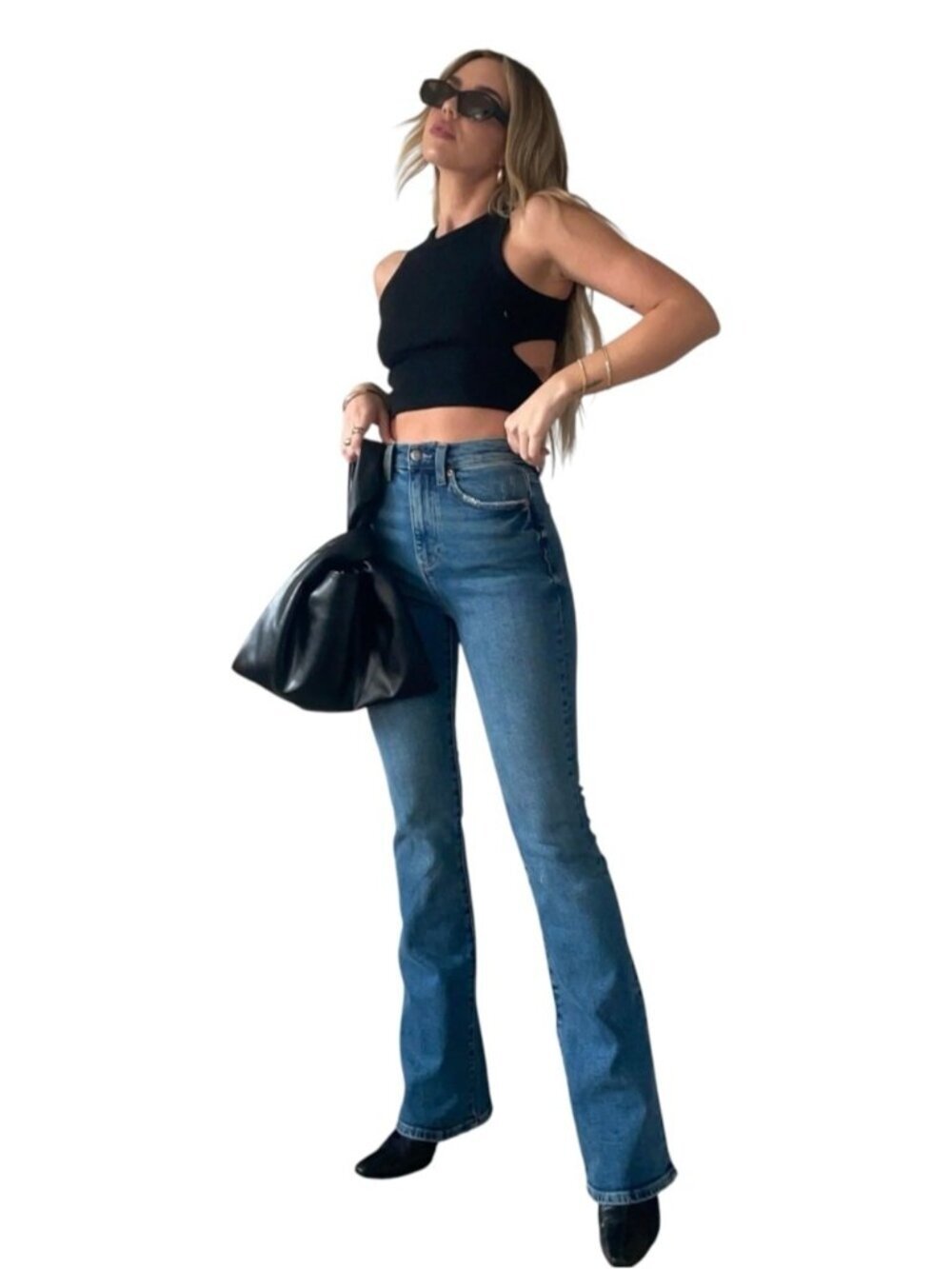 Pistola Dana High Rise‎ Flare Jeans Hyde Blue Wash Women’s 31